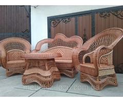 Комплект меблів із лози "Королівський" | ogoloshennya.com.ua - 1