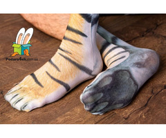 Прикольні шкарпетки "Лапи тигра" | ogoloshennya.com.ua - 1