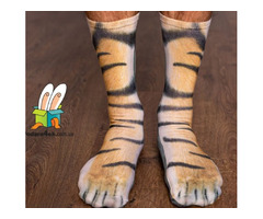 Прикольні шкарпетки "Лапи тигра" | ogoloshennya.com.ua - 3