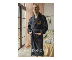 EMBROHOME | Именные халаты, полотенца с вышивкой, вышитые фартуки от производителя | ogoloshennya.com.ua - 3