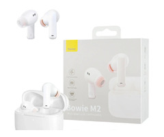 Бездротові навушники baseus true wireless earphones bowie m2 white | ogoloshennya.com.ua - 1