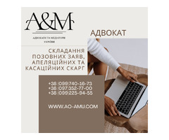 Складання позовних заяв, апеляційних та касаційних скарг | ogoloshennya.com.ua - 1