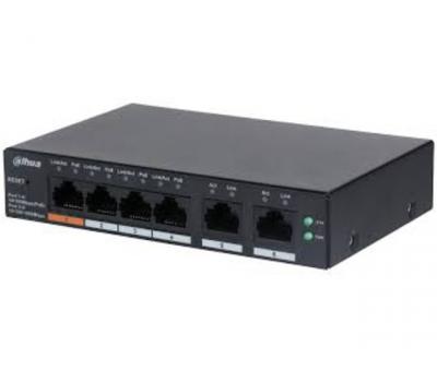 Комутатор 4 канали PoE Dahua DH-CS4006-4ET-60