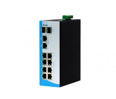POE комутатор 10-ти портовий индустр. HongRui HR400-822GTS