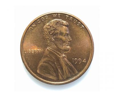 #691 США 1 цент 1994 Лінкольн Цент (Без мітки монетного двору)