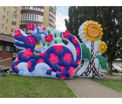 Надувні декорації вулиць для оформлення сцени, реклами