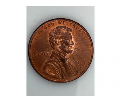 #704 США 1 цент 1997 Лінкольн Цент (Мітка монетного двору: D - Денвер)