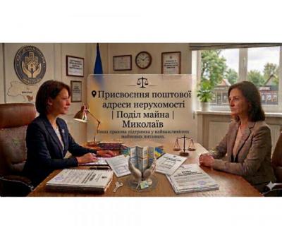 Присвоєння поштової адреси нерухомості | Поділ майна | Миколаїв