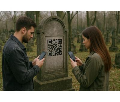Виготовляємо QR-код на пам'ятник.