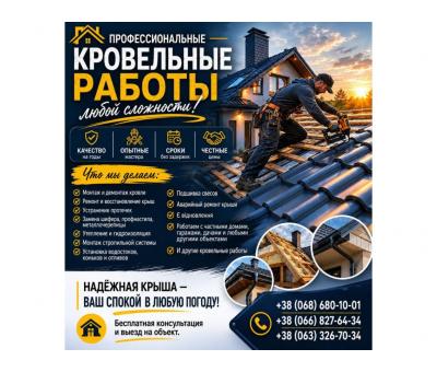 Профессиональные кровельные работы, Ремонт крыш