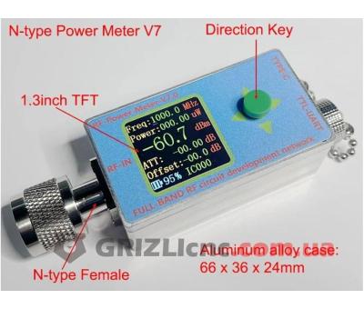 Вимірювач потужності радіосигналу RF Power Meter V7, повний комплект